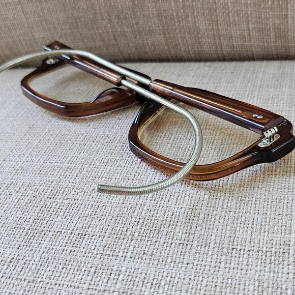 Vintage Romco Women Eyeglasses Frame Brown Z 87 Eye Wear 4 1/2 6 1/2 - Picture 5 of 12